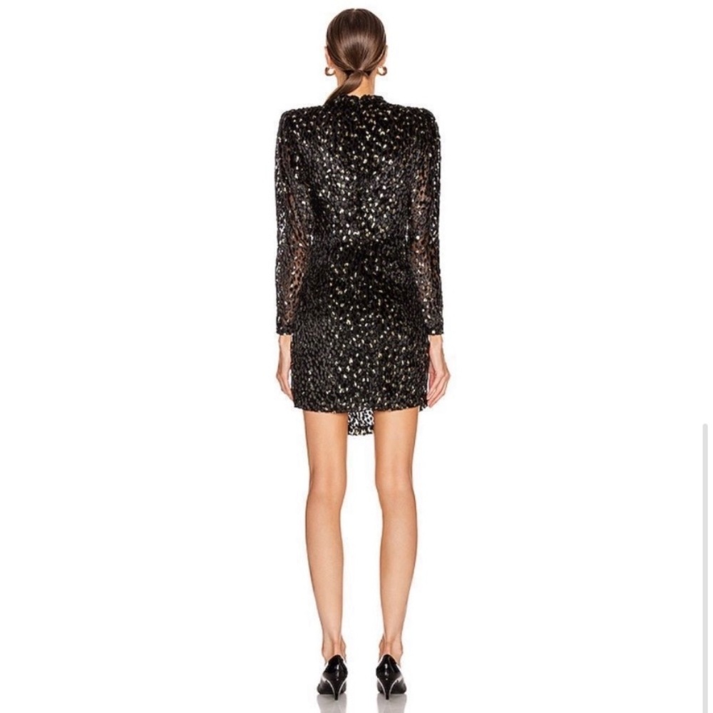 A.L.C. Velvet Jane Dress- black and gold- NWOT - Picture 2 of 11